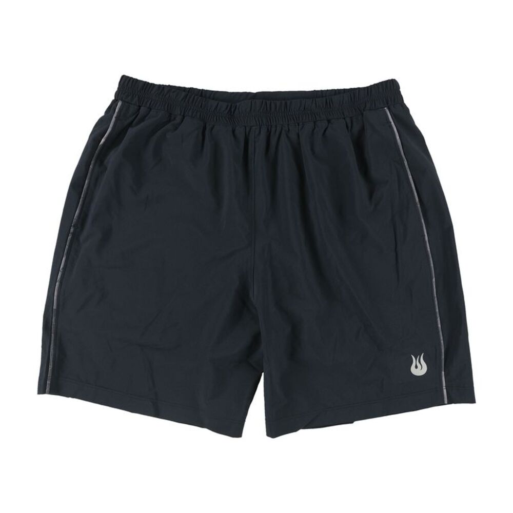 SOLFIRE Mens 2-Tone Speed Athletic Workout Shorts, Black, L, DM